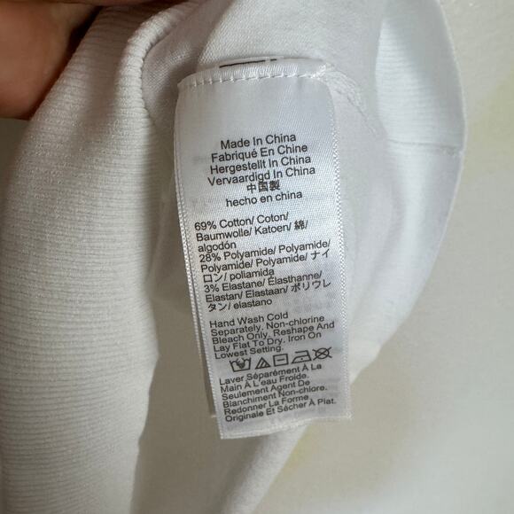 J.Crew Jackie Sweater Shell Womens L White Premium Ultra-Fine Cotton Sleeveless - Picture 6 of 7